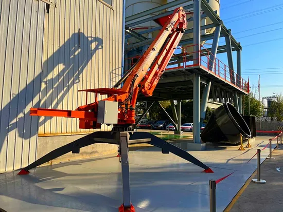 13m 15m 17m 21m Mini Mobile Trailer Spider Concrete Placing Boom Placer on Sale