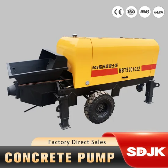High-Quality Mobile Diesel Concrete Pump Secondary Building Structure Electric Concrete Pump