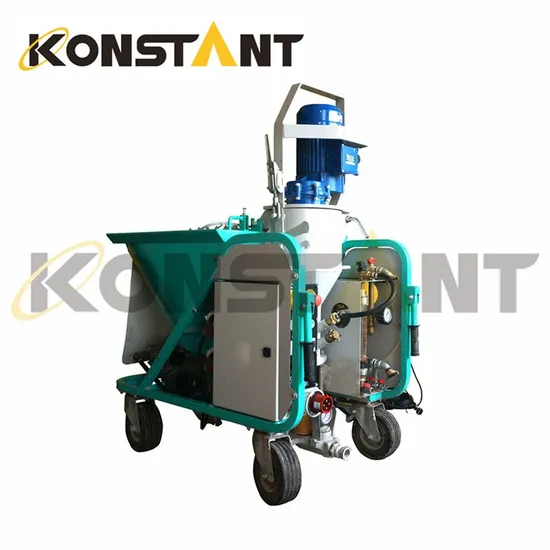 Automactic Three Phase Mortar Plastering Machine for Dry Powder Materials Dosing Mixing Pumping Spraying