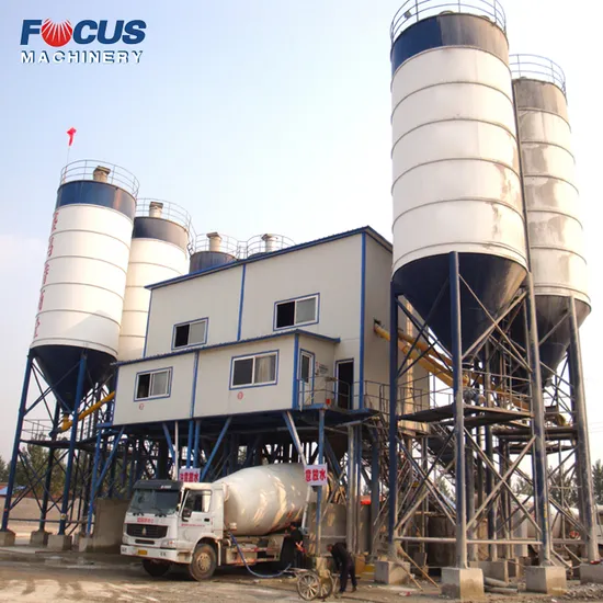 Hot! Automatic Control 180m3/H Belt Conveyor Concrete Batching Plant