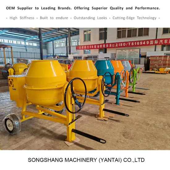 Cm400 (CM50-CM800) Zhishan Electric Gasoline Diesel Portable Cement Mixer
