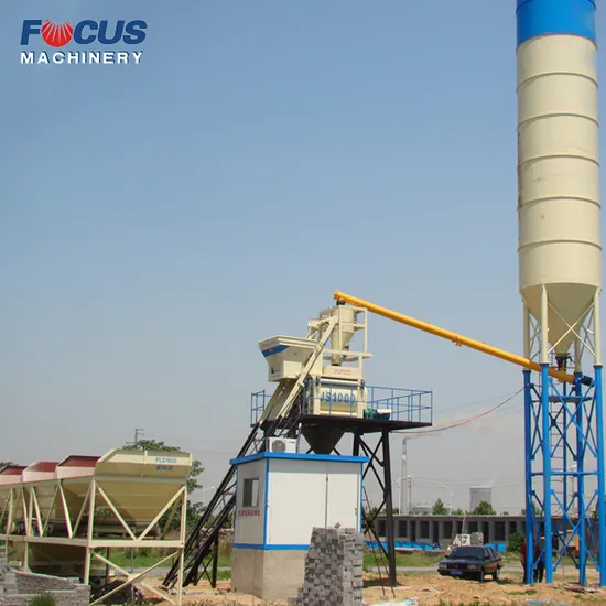 ISO&Ce Certificate Stable Lift Hopper Concrete Mixing Plant 50m3/H