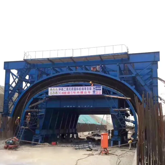 Concrete Hydraulic Tunnel Trolley for Railway Projects Self-Reacting Internal Formwork Machinery
