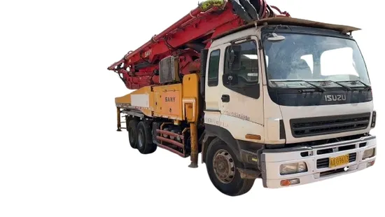 Sani on I S U Zu Chassis Second Hand Concrete Pump Truck Concrete Transfer Pumping Truck 2011 46m Used Concrete Pump Truck