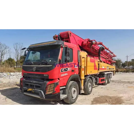 China Trade 62m San Y Volvo Chassis Sym5440thb Shotcrete or Gunite in Stock Truck Mounted Used Concrete Pump Truck