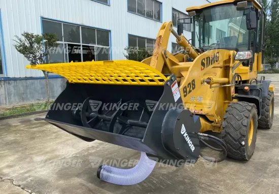 Kinger Excavator Loader Portable Construction Concrete Mixer Automatic Discharge Big Volume