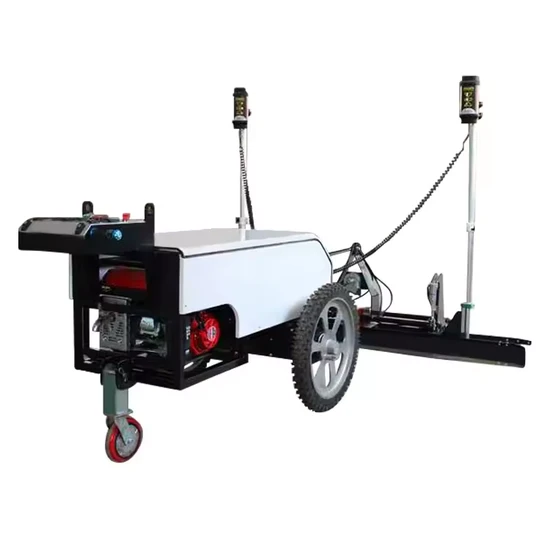 High Quality Gasoline Engine Concrete Laser Screed Machine Walk Behind with Two Wheel