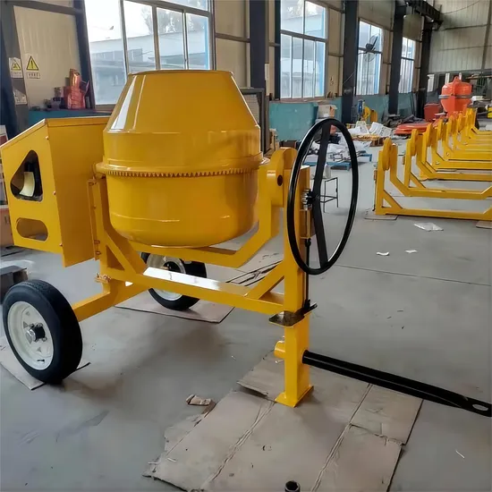 Pneumantic Wheel 500L Portable Industrial Concrete Mixer