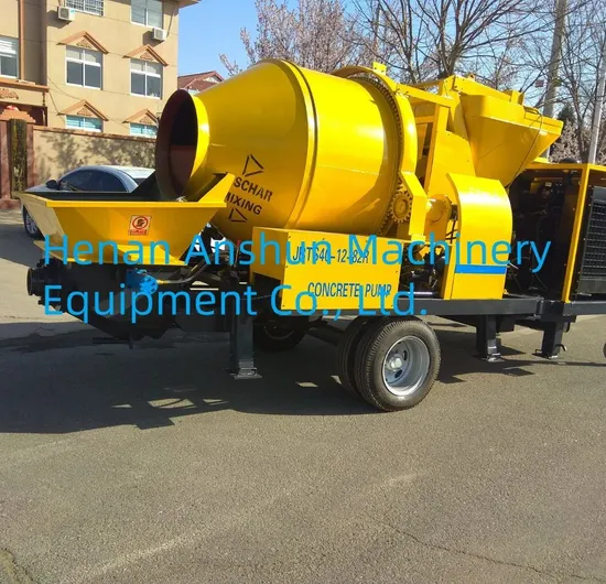 High-Performance Portable Trailer Diesel Mini Concrete Pump with Mixer Machine for Sale