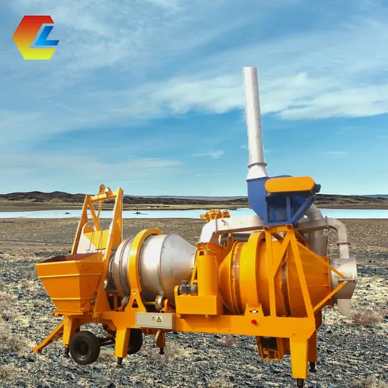 Mobile Drum Asphalt Plant with Central Computer Control, 8t/H-40t/H