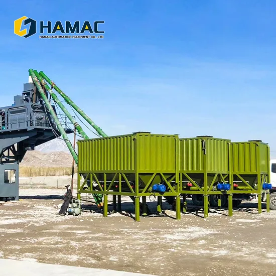Hamac Customized Construction 300 Ton Trailer Horizontal Cement Silo Price