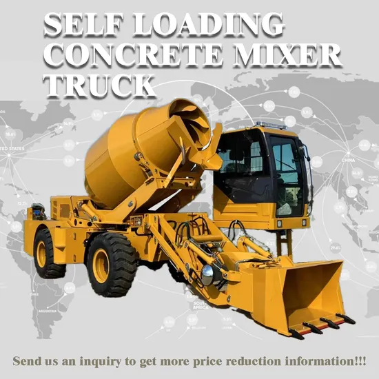 Year-End Promotion! ! New Mini 4 Cubic 4.0 3.5 4m3 5.5 Cement Machine Concrete Self Loading Portable Mobile Mixing Mixer Truck with Pump for Cheapest Sale