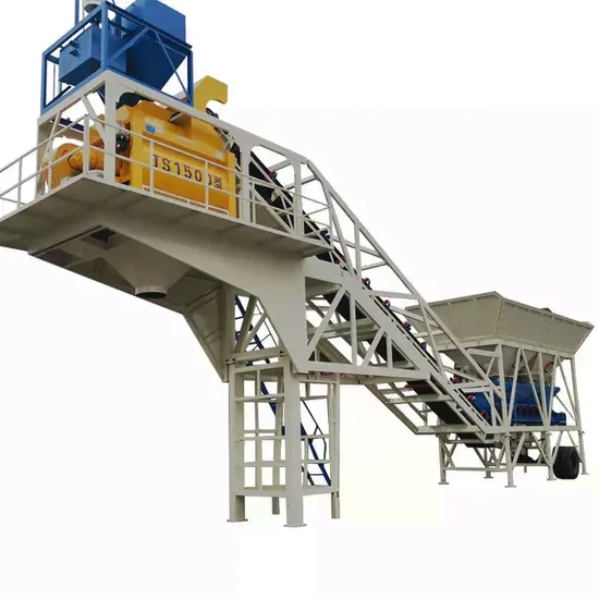 Construction Industry Portable Installation Service 20m3/H-150m3/H Mobile Concrete Batching Plant Price
