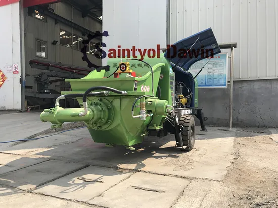Fine Stone Trailer Stationary Concrete Pump with 20m3/Hr Output Capability on Sale