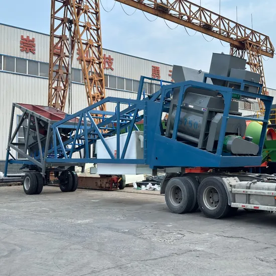 Small Station Portable Concrete Mixing Plant Js750 Yhzs35 Mobile Concrete Batching Plant