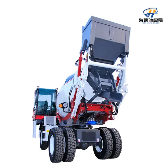 Hot-Selling Highrich 4000L Volumetric 4 Wheel Mobile Self-Loading Concrete Mixer Truck