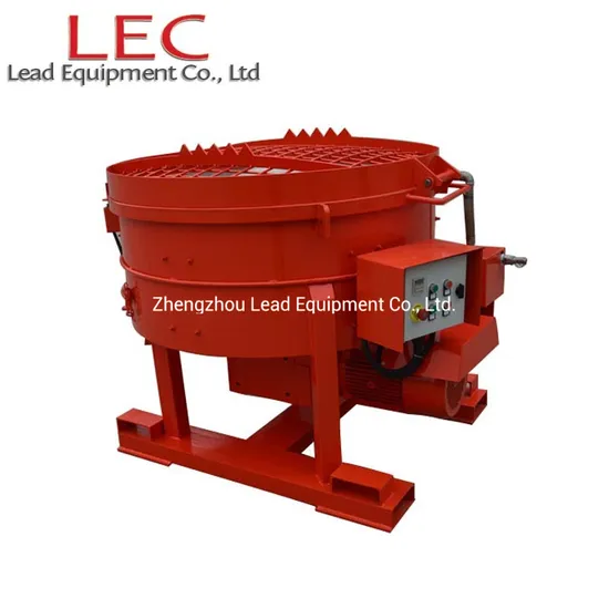 High Performance 500 Kg Special Designed for Site Operation Refractory Pan Mixer