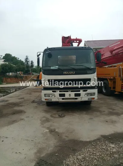 Used Putzmeister 38m Concrete Pump Mounted Truck Used Concrete Pump