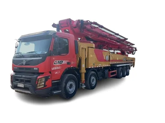 2020 2021 67m Sani Used Concrete Boom Pump Truck on Volvo Chassis Construction Concrete Machinery Second Hand Concrete Pump Truck