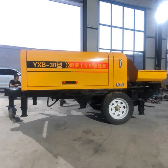 Truck Battery Hydraulic Portable Trailerc Truck Mounted Diesel Stationary Mounted Small Concrete Conveying Pump Transfer Pump