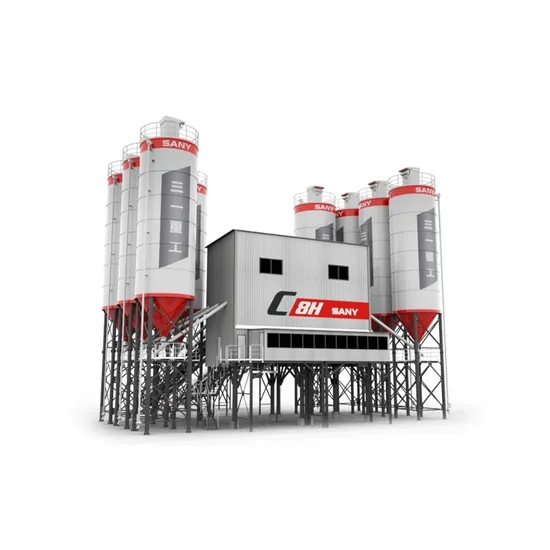 New Sanny Hzs180c8h Concrete Batching Plant Nominal Capacity of Mixer 3000 L Theoretical Productivity 180 Cbm/H