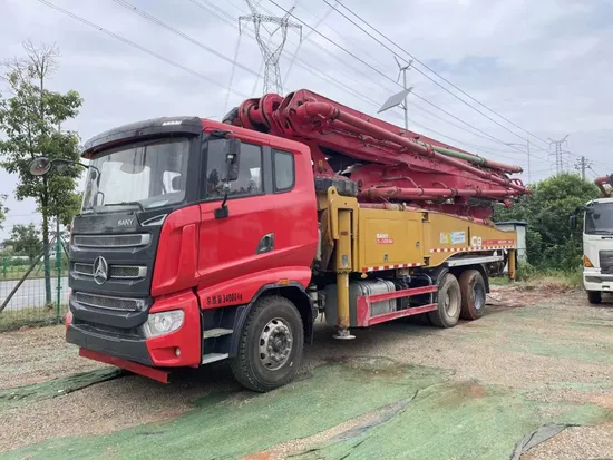 High Quality Portable Concrete Pump Diesel Engine 56m Used San Yi Benz Concrete Pump Truck