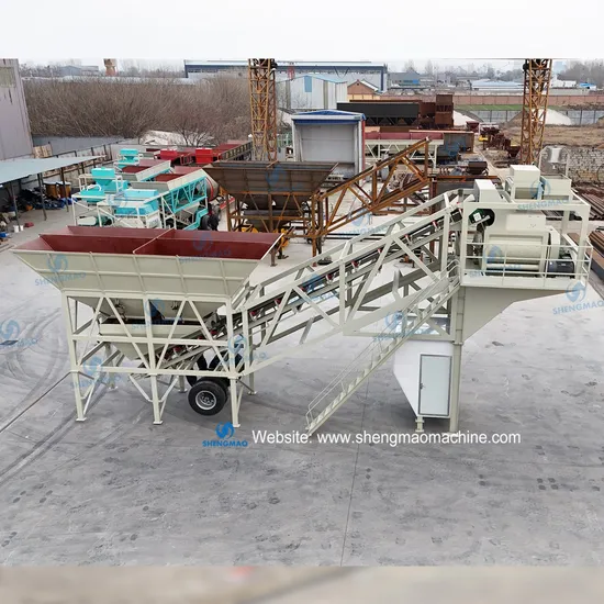 High Quality Concrete Mixer Popular Mobile Batching Plant
