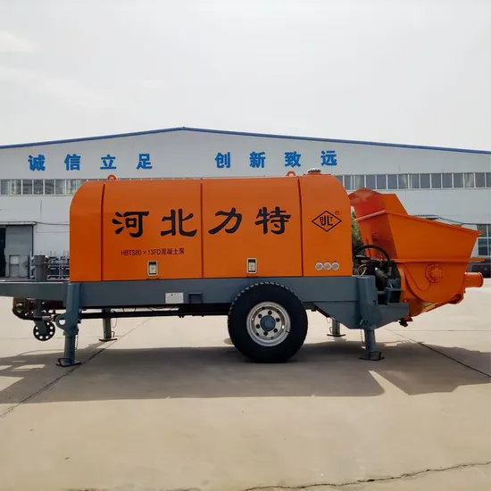 Standard Concrete Machinery Cement Stationary Diesel Trailer Concrete Pumps for Sale