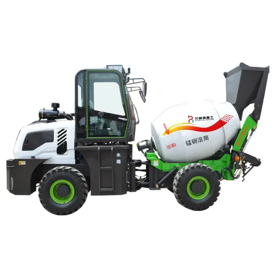 1 Cubic Meter Tilting Drum Concrete Mixer Mobile Automatic Loading Concrete Mixer Pump Machinery for Sale Jdy-10 
