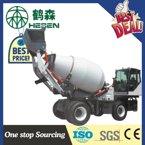 3.5m³ Self-Loading Mixer, CE Certified, Ensures High-Efficiency Concrete Slm Mixing