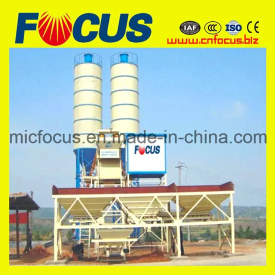 Hzs35 Stationary Concrete Batching Plant with Lift Hopper