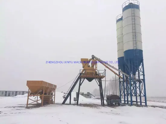 Concrete Construction Equipment Hzs35 Concrete Mixers Js500 Sell Cement Silo
