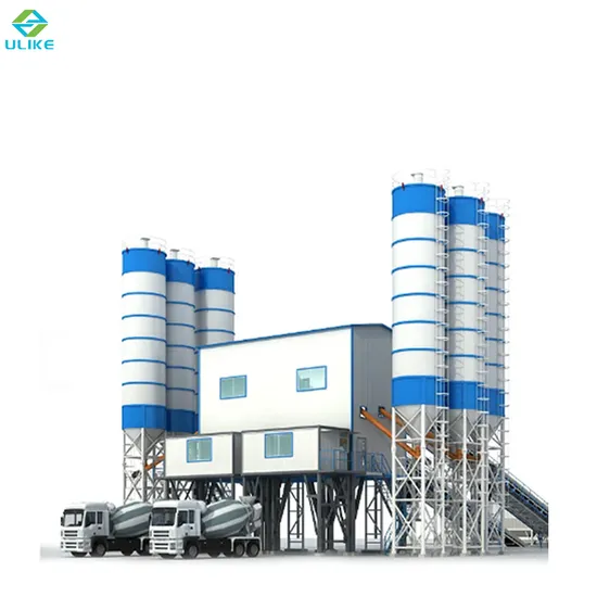 China Hzs75 Fully Automatic Concrete Batching Plant Fixed Batching Station Ready Mixed Cement Mixer