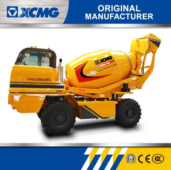 XCMG Slm4 Self Loading Concrete Mixer 4 Cubic Portable Diesel Small Concrete Cement Mixer for Sale