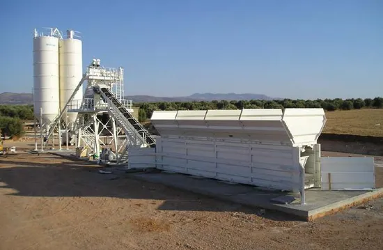 Concrete Mixing Plant Hzs60d M3/H Foundation Free/ Basis-Free