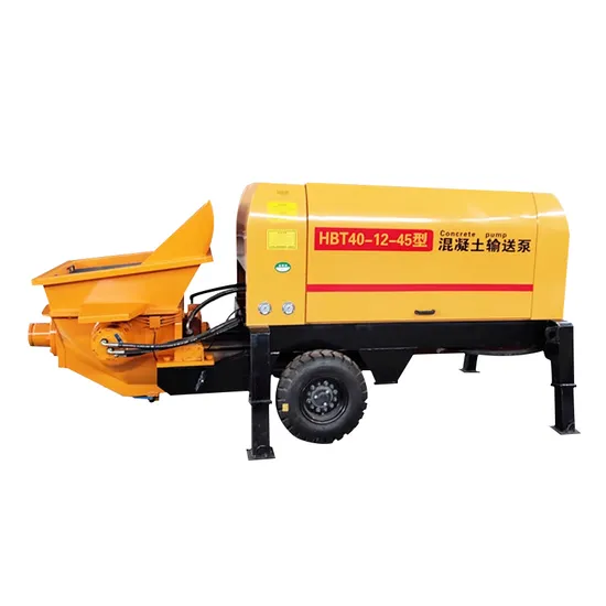 Hydraulic System Concrete Diesel Trailer Mounted Pump