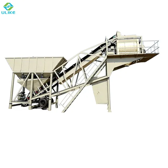 Yhzs35 Capacity 35m3/H Mobile Concrete Batching on Promotion Small Concrete Mixing Plant in China