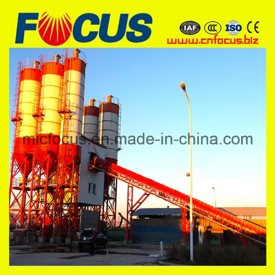 High Productivity Hzs240 Belt Conveyor Concrete Batching Plant