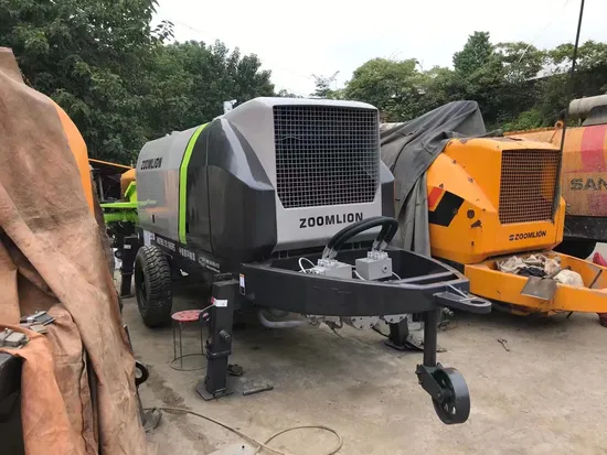 2019 Zoomlion Used Trailer Pump in Stock Good Looking and Condition Concrete Pump