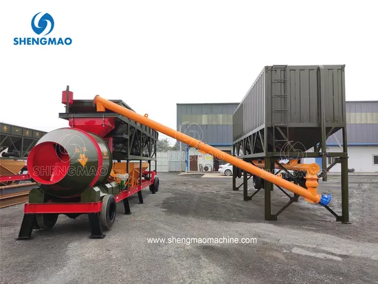 Fully Automatic 25-120m3h Mobile Concrete Batching Plant Concrete Plant Mobile