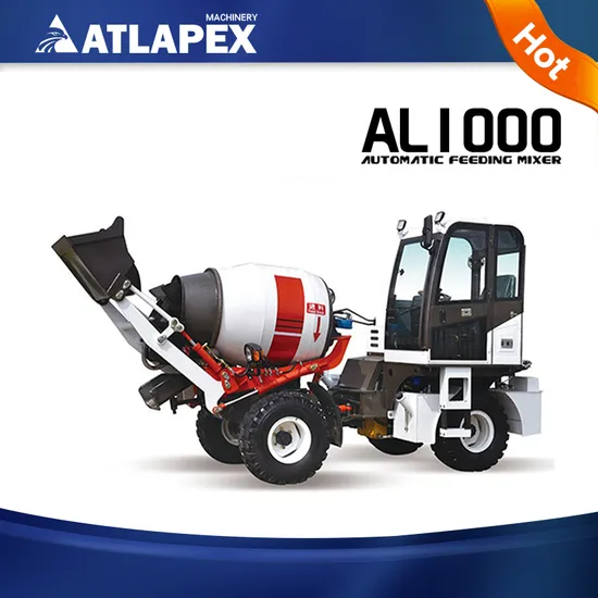 Manufacture Self-Loading Concrete Mixer Al1000 with Highly Efficient and Versatile Machine