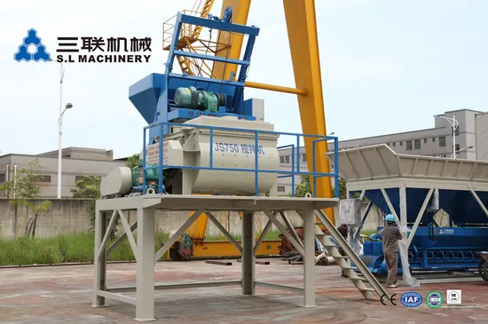 Double Horizontal Shaft Compulsory Mixer Concrete Mixer