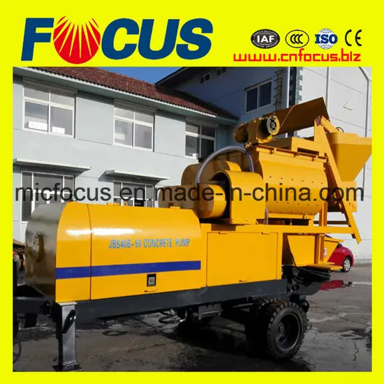 Jbs40-Js500 Concrete Mixer Pump with Mixing and Pumping Function