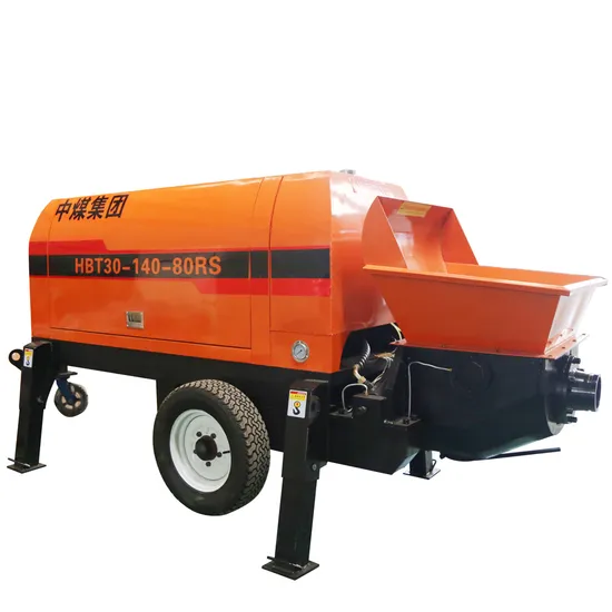 Small Portable Concrete Machinery Hydraulic Manual Trailer Truck Mini Diesel Stationary Concrete Pump