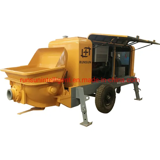 Hbt60 Trailer Mounted Beton Concrete Pumping Machine
