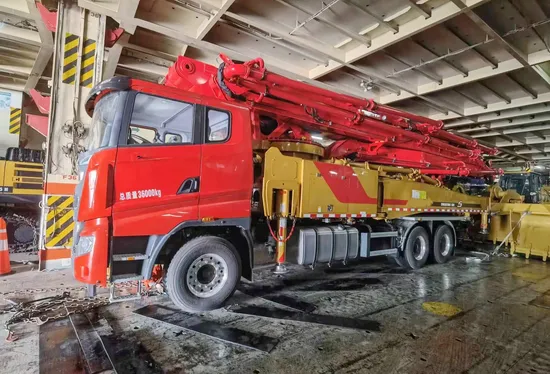 Truck Mounted Folded Boom Pump 53m Concrete Pump Truck Special Chassis Sym5365thbfs 530s with 6 Section Rz Boom in Stock