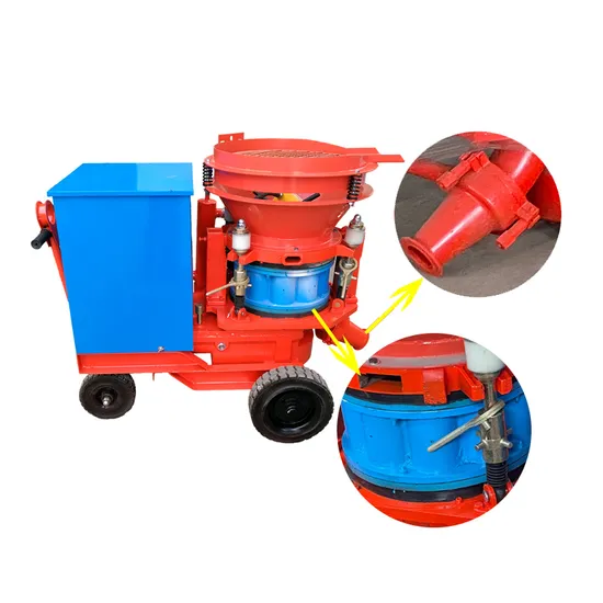 Railway Highway Chinese Manufacturer of Refractory Concrete Shotcrete Gunite Machine