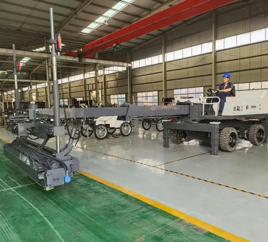 Big Telescopic Boom Concrete Laser Screed Leveling Machine
