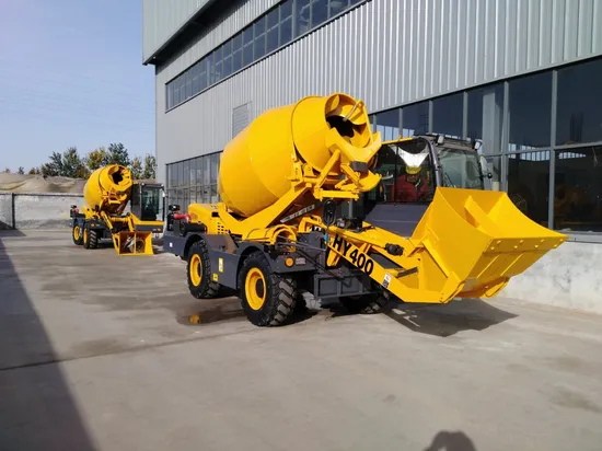 Automatic Loading 4.0m3 Portable Self Loading Concrete Mixer Cement
