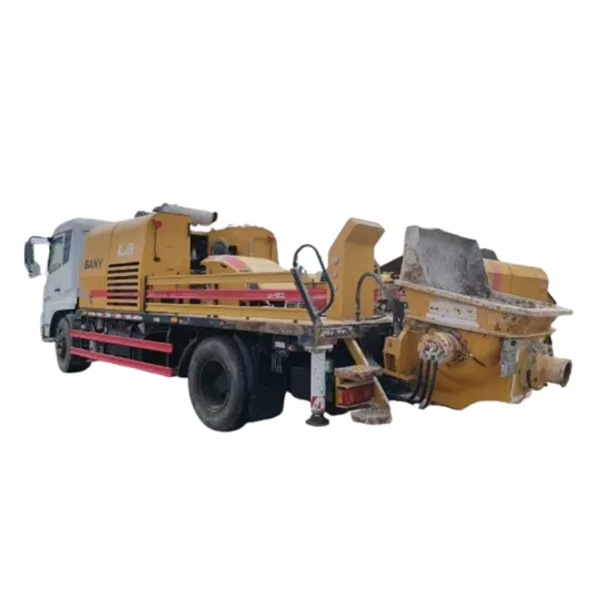 Sanny 10020 Good Condition Self Loading Mixer Truck Concrete Pump Machine